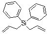 结构式 CAS# 10519-88-7, 二烯丙基二苯基硅烷
