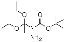 结构式 CAS# 1053659-75-8, 1-(1,1-二乙氧基乙基)肼羧酸叔丁酯