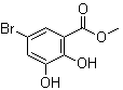 结构式 CAS# 105603-49-4, 5-溴-2,3-二羟基苯甲酸甲酯