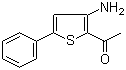 结构式 CAS# 105707-24-2, 2-乙酰基-3-氨基-5-苯基噻吩