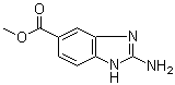 structure of CAS# 106429-38-3, Methyl 2-amino-1H-benzimidazole-5-carboxylate