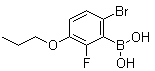 结构式 CAS# 1072951-85-9, (6-溴-2-氟-3-丙氧基苯基)硼酸