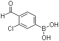 structure of CAS# 1072952-53-4, 3-Chloro-4-formylphenylboronic acid