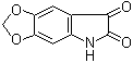 结构式 CAS# 107583-34-6, 5H-1,3-二氧杂环戊烯并[4,5-f]吲哚-6,7-二酮