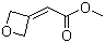 结构式 CAS# 1105665-34-6, 2-(氧杂环丁-3-亚基)乙酸甲酯