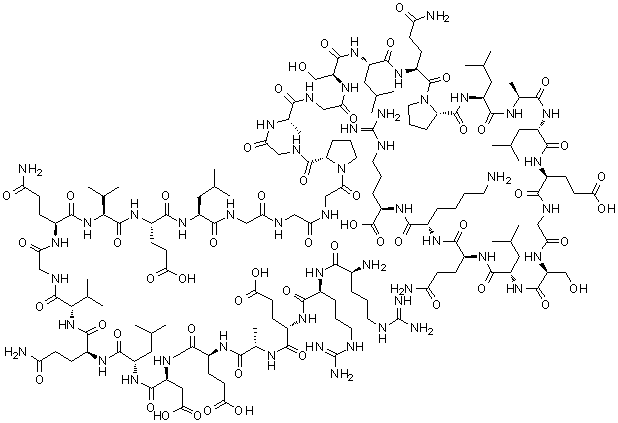 结构式 CAS# 11097-48-6, 胰岛素原连接肽