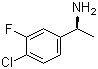 structure of CAS# 1114559-14-6, (R)-1-(4-Chloro-3-fluorophenyl)ethanamine
