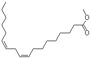 structure of CAS# 112-63-0, Methyl linoleate;Methyl cis-9,cis-12 linoleate; Methyl cis-9,cis-12-octadecadienoate; Methyl octadec-9,12-dienoate; Radia 7062