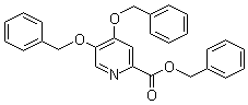 structure of CAS# 112334-42-6, 4,5-Bis(phenylmethoxy)-2-pyridinecarboxylic acid phenylmethyl ester