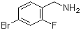 结构式 CAS# 112734-22-2, 4-溴-2-氟苄胺