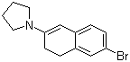structure of CAS# 113075-66-4, 1-(6-Bromo-3,4-dihydro-2-naphthalenyl)pyrrolidine