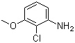 structure of CAS# 113206-03-4, 2-Chloro-3-methoxyaniline;(2-Chloro-3-methoxyphenyl)amine