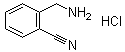 structure of CAS# 1134529-25-1, 2-(Aminomethyl)benzonitrile hydrochloride (1:1)