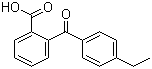 structure of CAS# 1151-14-0, 2-(4-Ethylbenzoyl)benzoic acid;4'-Ethylbenzophenone-2-carboxylic acid
