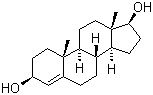 structure of CAS# 1156-92-9, 4-Androstenediol;4-Androstene-3beta,17beta-diol; Androst-4-ene-3beta,17beta-diol; 4-Androstene-3beta,17beta-diol