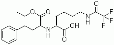结构式 CAS# 116169-90-5, N2-(1-乙氧羰基-3-苯丙基)-N6-三氟乙酰基-L-赖氨酸