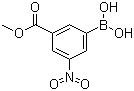 structure of CAS# 117342-20-8, 3-Methoxycarbonyl-5-nitrophenylboronic acid