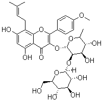 结构式 CAS# 118525-35-2, 箭藿苷 A