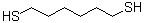 structure of CAS# 1191-43-1, 1,6-Hexanedithiol;1,6-Dimercaptohexane; Hexane-1,6-dithiol