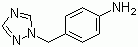 结构式 CAS# 119192-10-8, 4-(1H-1,2,4-三氮唑-1-基甲基)苯胺