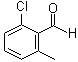 structure of CAS# 1194-64-5, 2-Chloro-6-methylbenzaldehyde;2-Chloro-6-methylbenzaldehyde; 6-Chloro-2-methylbenzaldehyde