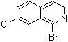 结构式 CAS# 1196155-73-3, 1-溴-7-氯异喹啉