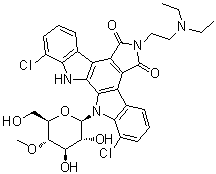 结构式 CAS# 119673-08-4, Becatecarin