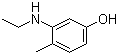 结构式 CAS# 120-37-6, 3-(乙基氨基)-4-甲酚; 3-乙氨基-4-甲酚; 3-乙氨基-4-甲基苯酚