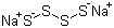 structure of CAS# 12034-39-8, Disodium tetrasulphide
