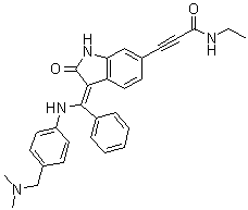 结构式 CAS# 1207293-36-4, BI 847325