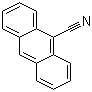 结构式 CAS# 1210-12-4, 9-氰基蒽; 9-蒽腈