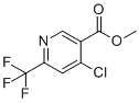 structure of CAS# 1211539-36-4, Methyl 4-chloro-6-(trifluoromethyl)nicotinate