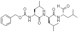 结构式 CAS# 1211877-36-9, N-[(苯基甲氧基)羰基]-L-亮氨酰-N-[(1S)-1-甲酰基-3-甲基丁基]-D-亮氨酰胺