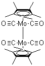 结构式 CAS# 12132-04-6, 四羰基二[(1,2,3,4,5-eta)-1,2,3,4,5-五甲基-2,4-环戊二烯-1-基]二钼
