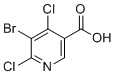 structure of CAS# 1216474-94-0, 5-Bromo-4,6-dichloronicotinic acid