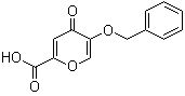 结构式 CAS# 1219-33-6, 5-苄氧基-4-吡喃酮-2-羧酸