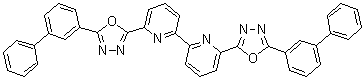 structure of CAS# 1219827-28-7, 6,6'-Bis(5-[1,1'-biphenyl]-3-yl-1,3,4-oxadiazol-2-yl)-2,2'-bipyridine