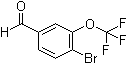 结构式 CAS# 1221716-04-6, 4-溴-3-(三氟甲氧基)苯甲醛