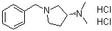 结构式 CAS# 1235058-59-9, (3R)-1-苄基-N,N-二甲基-3-吡咯烷胺二盐酸盐