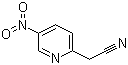 structure of CAS# 123846-66-2, 5-Nitro-2-pyridineacetonitrile;(5-Nitropyridin-2-yl)acetonitrile