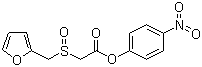 结构式 CAS# 123855-55-0, 2-(2-呋喃甲基亚磺酰基)乙酸对硝基苯酚酯