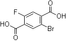 结构式 CAS# 1245807-64-0, 2-溴-5-氟-1,4-苯二甲酸