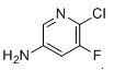 结构式 CAS# 1256806-83-3, 6-氯-5-氟吡啶-3-胺