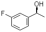 structure of CAS# 126534-32-5, (S)-1-(3-Fluorophenyl)ethanol;(-)-1-(m-Fluorophenyl)ethanol; (S)-3'-Fluorophenylethan-1-ol; (alphaS)-3-Fluoro-alpha-methylbenzenemethanol