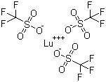 结构式 CAS# 126857-69-0, 三氟甲磺酸镥(III)