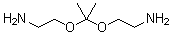 structure of CAS# 127090-71-5, Propanone bis(2-aminoethyl) ketal