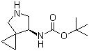 structure of CAS# 127199-45-5, (S)-7-tert-Butoxycarbonylamino-5-azaspiro[2.4]heptane;(7S)-5-Azaspiro[2.4]hept-7-ylcarbamic acid tert-butyl ester