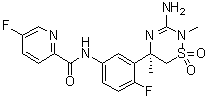 结构式 CAS# 1286770-55-5, Verubecestat