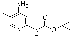 结构式 CAS# 1311254-79-1, 4-氨基-2-(叔丁氧羰基氨基)-5-甲基吡啶