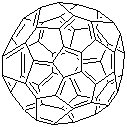 structure of CAS# 131159-39-2, Fullerene C60;Fullerene Extract C60
